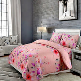 Duvet Covers, pink duvet covers, pink floral duvet covers, single duvet covers, double duvet covers, king size duvet covers, microfiber duvet covers sets, Microfiber bedding sets, 3Pcs Duvet Covers set,